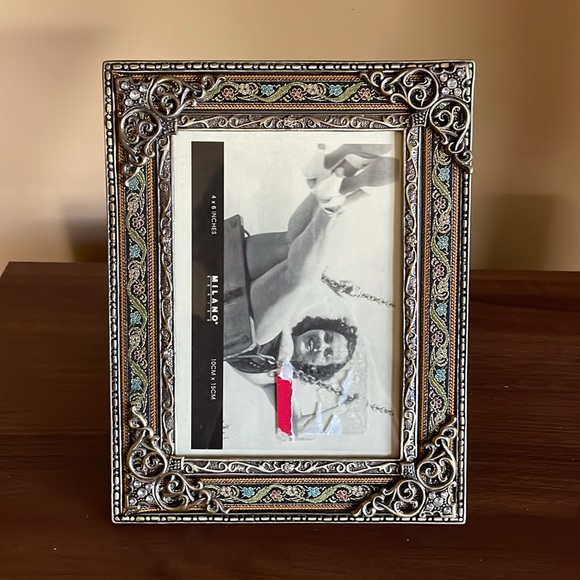 NWT VTG Ornate Retro Metal Picture Photo Frame for 4x 6 Picture - Picture 2 of 7